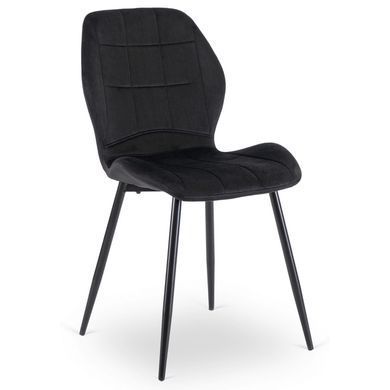 Комплект стіл MEBEL ELITE EDWIN 160(260)х90 см Дуб Золотий / Чорний +6 стільці IRYS Чорний фотографія