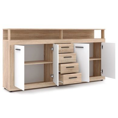 Комод MEBEL ELITE BLAGO 190 дуб сонома/белый фотография