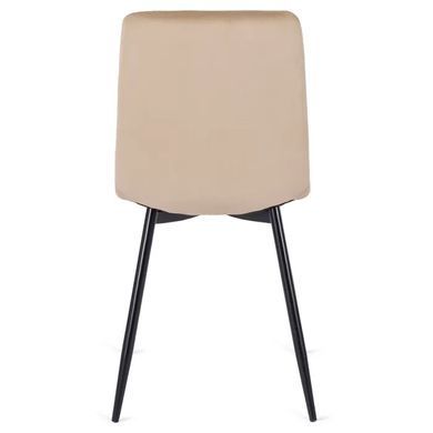 Стул бархатный MEBEL ELITE ROBIN Velvet, Бежевый фотография