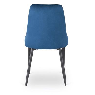 Стілець оксамитовий MEBEL ELITE BARI Velvet Синій фотографія