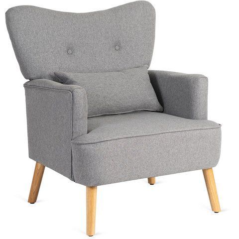 Кресло мягкое BUNNY MEBEL ELITE ткань Светло-серый фотография