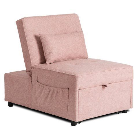 Кресло раскладное MEBEL ELITE IBERIS Розовый фотография