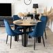 Стілець оксамитовий MEBEL ELITE BARI Velvet Синій