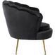 Крісло м'яке оксамитове MEBEL ELITE ANGEL Velvet Чорний