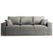 Диван 3-х местный бархатный MEBEL ELITE NICOLO Velvet 238 см Серый фотография