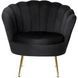 Крісло м'яке оксамитове MEBEL ELITE ANGEL Velvet Чорний