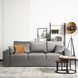 Диван 3-х местный бархатный MEBEL ELITE NICOLO Velvet 238 см Серый