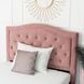 Кровать бархатная MEBEL ELITE APOLLO Velvet 120x200см Розовая