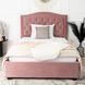 Кровать бархатная MEBEL ELITE APOLLO Velvet 120x200см Розовая