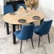 Стілець оксамитовий MEBEL ELITE BARI Velvet Синій