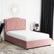 Кровать бархатная MEBEL ELITE APOLLO Velvet 120x200см Розовая