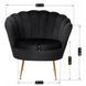 Крісло м'яке оксамитове MEBEL ELITE ANGEL Velvet Чорний