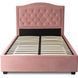 Кровать бархатная MEBEL ELITE APOLLO Velvet 120x200см Розовая