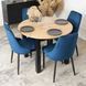 Стілець оксамитовий MEBEL ELITE BARI Velvet Синій