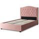 Кровать бархатная MEBEL ELITE APOLLO Velvet 120x200см Розовая