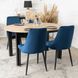 Стілець оксамитовий MEBEL ELITE BARI Velvet Синій