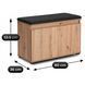 Тумба для взуття MEBEL ELITEM PRATO 80 Дуб Артизан/графіт