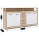 Комод MEBEL ELITE BLAGO 190 дуб сонома/белый