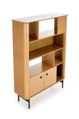 Стеллаж SMART REG-2 Halmar Дуб Натуральный/Черный фотография