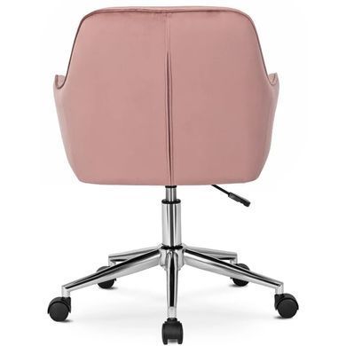 Стул офисный поворотный бархатный MEBEL ELITE FABIO Velvet Розовый фотография