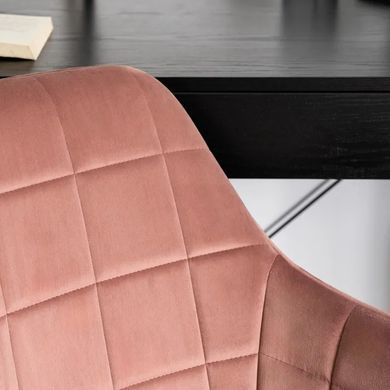 Стул офисный поворотный бархатный MEBEL ELITE FABIO Velvet Розовый фотография