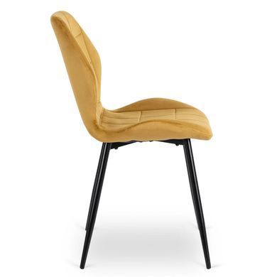 Стул бархатный MEBEL ELITE IRYS Velvet Горчичный фотография