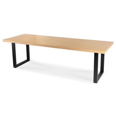 Комплект стіл MEBEL ELITE EDWIN 160(260)х90 см Дуб Золотий / Чорний +8 стільці IRYS Чорний фотография