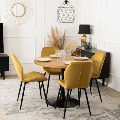 Стул бархатный MEBEL ELITE IRYS Velvet Горчичный фотография