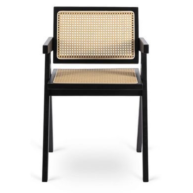 Стілець MEBEL ELITE MADERA Беж/чорний фотографія