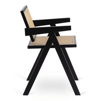 Стілець MEBEL ELITE MADERA Беж/чорний фотографія