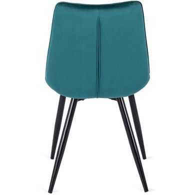 Стілець оксамитовий MEBEL ELITE RIO Velvet, Бірюзовий фотографія