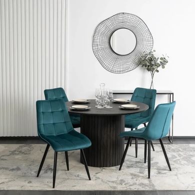 Стілець оксамитовий MEBEL ELITE RIO Velvet, Бірюзовий фотографія