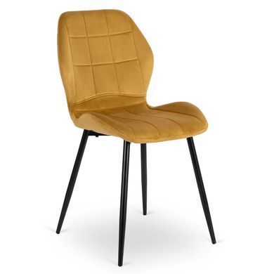 Стул бархатный MEBEL ELITE IRYS Velvet Горчичный фотография