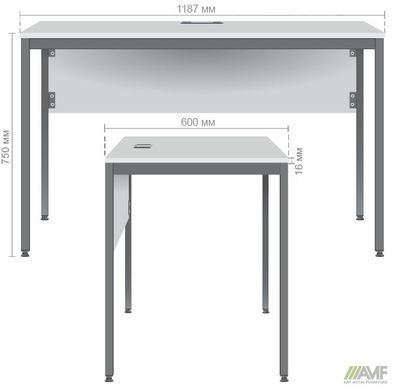 Стіл письмовий Осло AMF 119x60 Дуб Сонома фотографія