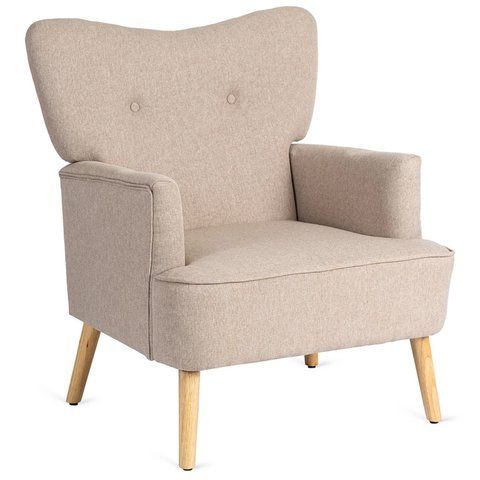 Кресло мягкое BUNNY MEBEL ELITE ткань Беж фотография