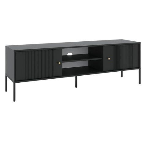 ТВ Тумба MEBEL ELITE SOFT 154 Черный фотография