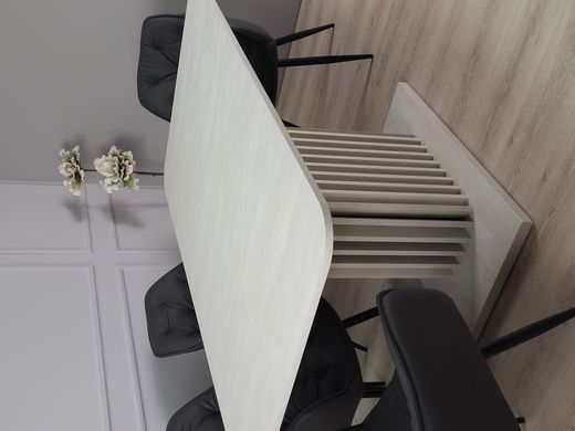 Раскладной стол CASANDRA S/A MAX Intarsio 160(210)x90 антрацит/шелковый камень фотография