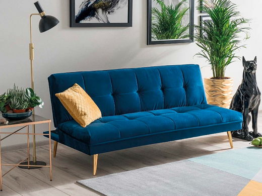 Диван MORITZ Velvet Signal Синий ** фотография