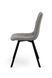 Стілець ФРЕШ Мікс Меблі (квадрат) чорний/букле сірий