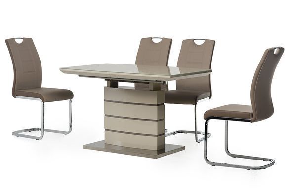 Стіл розкладний TM-50-1 VETRO 120x80 Капучино / Латте фотографія