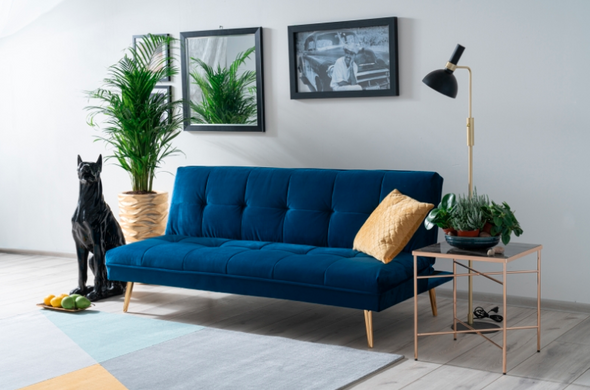 Диван MORITZ Velvet Signal Синий ** фотография