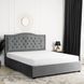 Ліжко оксамитове MEBEL ELITE APOLLO Velvet 120x200см Сірий