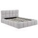 Ліжко двоспальне MEBEL ELITE MURACJA 140x200 см Сірий Букле