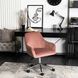 Стул офисный поворотный бархатный MEBEL ELITE FABIO Velvet Розовый