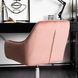 Стул офисный поворотный бархатный MEBEL ELITE FABIO Velvet Розовый