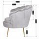 Кресло мягкое бархатное MEBEL ELITE ANGEL Velvet Серый