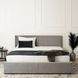 Ліжко двоспальне оксамитове MEBEL ELITE MONICA Velvet 160x200 Сірий