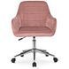 Стул офисный поворотный бархатный MEBEL ELITE FABIO Velvet Розовый