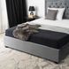 Ліжко оксамитове MEBEL ELITE APOLLO Velvet 120x200см Сірий
