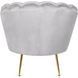 Кресло мягкое бархатное MEBEL ELITE ANGEL Velvet Серый